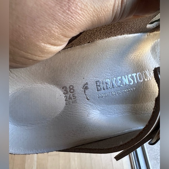 Birkenstock big buckle white leather 38 - Picture 8 of 8